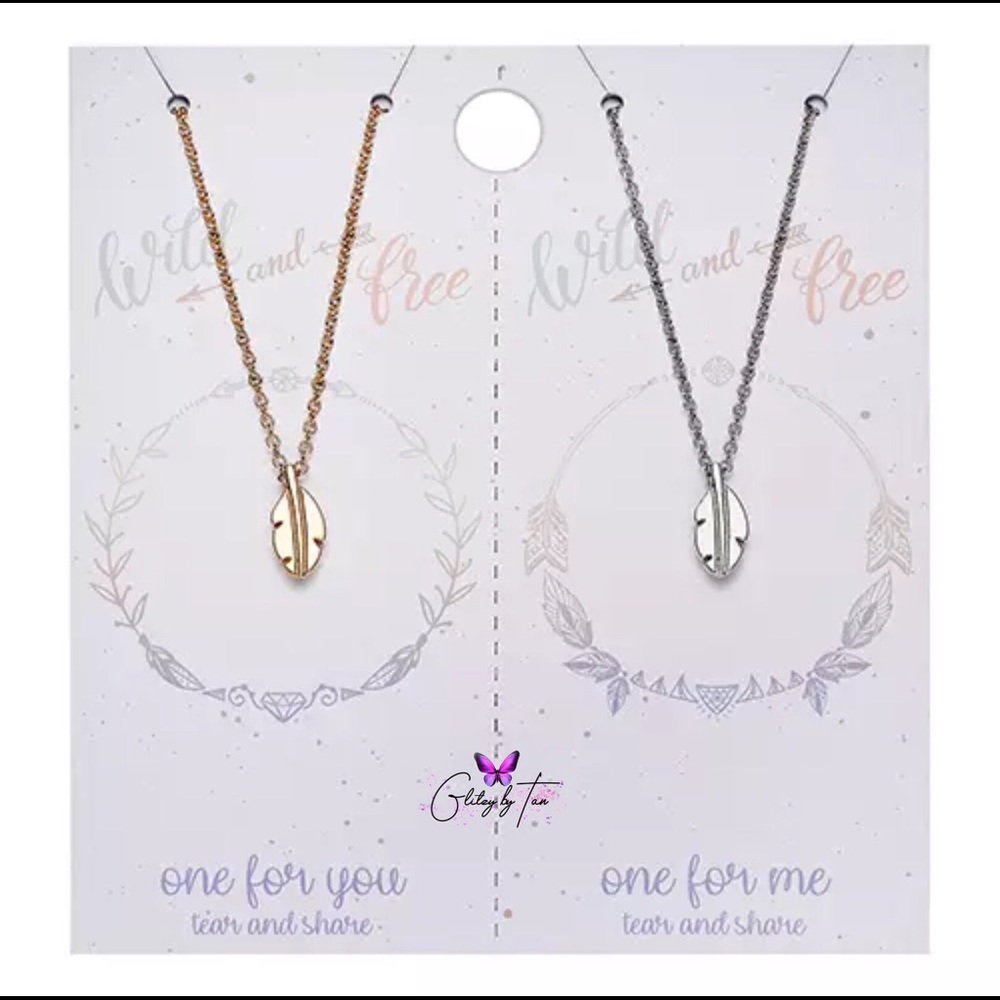 2 Pcs Watermelon Dainty Necklace Set